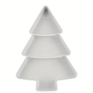 Christmas tree party serving tray snack dish